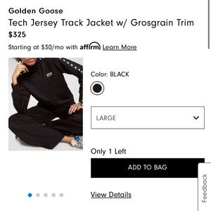 Golden Goose authentic Track Jacket sold out